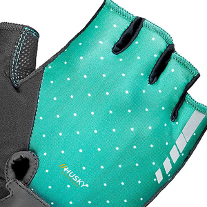 HUSKY SPORTSWEAR Customized Unisex Half Finger Weight Lifting Cycling Shockproof Breathable Microfiber Padded Fingerless Gloves - Product Image 6