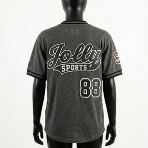 Camiseta de béisbol para mujer, transpirable, de poliéster, con paneles de malla, color granate y blanco con rayas, logotipo bordado, camiseta de béisbol de algodón para mujer - Product Image 6