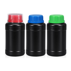 8.5oz/250ml HDPE Bouteilles de stockage de produits chimiques pour chambre noire Récipients photographiques en plastique avec couvercles Récipient de liquide vide - Product Image 1