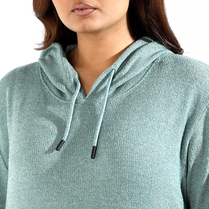 Sweat à capuche oversize personnalisé avec logo en polaire pour femme, pull uni imprimé, sweats à capuche et sweat-shirts grande taille pour femme - Product Image 6