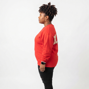 Sweat-shirts pour femmes, broderie délavée, grande taille, manches longues, coupe ample, oversize, 100% coton molletonné, sweat-shirts à capuche pour femmes - Product Image 3