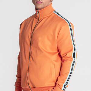 Conjunto Deportivo para Hombre, Color Naranja, con Capucha y Cierre Completo, Estilo Deportivo, Ropa de Invierno, 100% Algodón Transpirable - Product Image 3