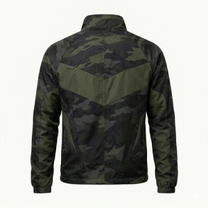 Conjunto Deportivo de Camuflaje Premium para Hombre, Impresión por Sublimación, Poliéster de Secado Rápido, Chaqueta y Pantalones Casuales de Otoño con Cuello Alto - Product Image 3