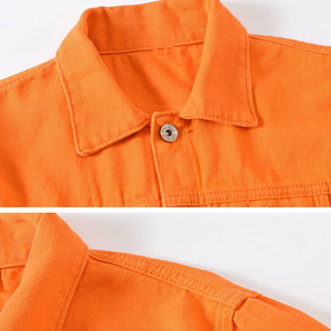Wholesale Different Colors Slim Fit Men'S Clothing Suppliers Jeans Shirts <b>Custom</b> Mens <b>Denim</b> <b>Jacket</b> For Men - Product Image 5