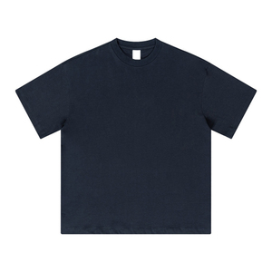 260gsm Cotton Jersey Acid Wash Boxy Fit Custom Print Front Streetwear Summer Short Sleeve Oversize Heavyweight <b>T</b>-shirt - Product Image 5
