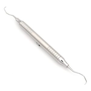 Curette Gracey standard 13/14 à double extrémité, instrument dentaire parodontal pour molaires postérieures et bicuspides avec creux de 10 mm - Product Image 2
