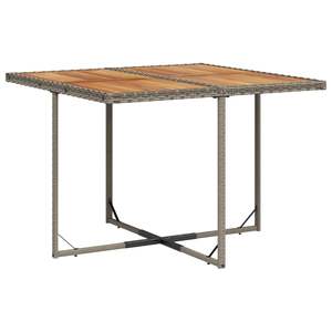 Conjunto de Comedor Plegable para Patio de 10 Plazas, Juego de 10 Muebles de Patio de Ratán PE Gris, Cómodos y Elegantes - Product Image 4