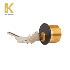 Serrure à mortaise cylindrique standard américaine 25 mm, gorge SX, bronze huilé, laiton massif, KA KD en option - Product Image 3