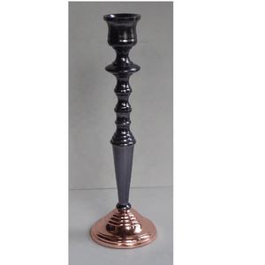 Vintage Style Aluminium Taper <b>Candle</b> <b>Holder</b> Set of 2 Pcs Brass and Silver Finish Christmas Decoration Home Decor Metal Crafts - Product Image 3