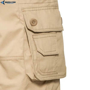 Shorts Cargo Décontractés Robustes en Toile pour Hommes, Respirants, Taille Haute, avec Cordon de Serrage, Idéaux pour l'Été, la Randonnée, les Voyages et le Sport, Service OEM - Product Image 4
