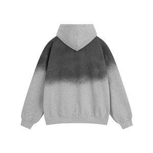 Sweat à capuche pour homme en coton épais, style streetwear, délavé à l'acide, coupe oversize, effet vintage, qualité supérieure, prix OEM abordable - Product Image 5