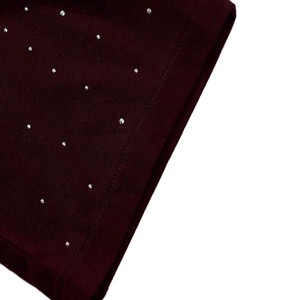 Chemises personnalisées de haute qualité en strass bordeaux pour hommes, coupe ample, tee-shirt oversize streetwear, 100% coton, logo personnalisé, OEM, vente en gros - Product Image 6