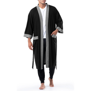 Ensemble peignoir de luxe en tissu éponge RABUSH SPORTS pour homme et femme, doux, 100 % coton, respirant, séchage rapide, manches longues, col châle - Product Image 5