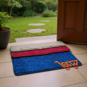 Tapete Antideslizante de Poliéster de 40x60cm con Logotipo de Bienvenida para Puertas de Baños de Hoteles y Hogares - Product Image 1