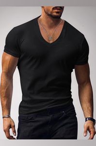 Camiseta básica de algodón grueso con tacto premium y funcionalidad para el día a día, cuello en V. - Product Image 2
