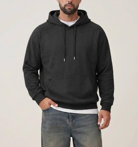 Sweat à capuche en molleton épais pour homme avec poche kangourou, cordon de serrage réglable, poignets côtelés, coupe décontractée, streetwear - Product Image 3