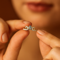 Bague de mariage en argent sterling en forme de V avec diamant taille poire certifié IGI, cadeau de bijoux pour femme, idéal pour les fêtes