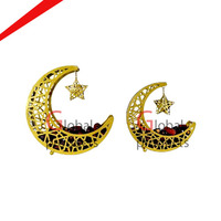 Bol de service moderne en forme de lune de fer 2026 – Spécial Ramadan – Vaisselle décorative – Bol de dîner en métal noir premium