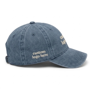 Custom Vintage Washed Cotton Casual Outdoor Travel Embroidered Baseball Dad <b>Hat</b> Adjustable Strapback Unstructured Unisex OEM ODM - Product Image 3
