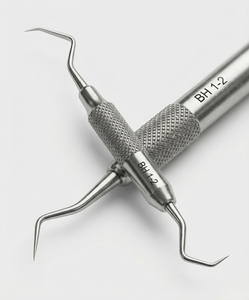 Cureta Dental Universal Barnhart 1-2, Instrumento de Higiene Dental de Acero Inoxidable de Doble Extremo para Periodoncia - Product Image 3