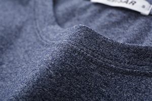 เสื้อยืดคอตตอนผู้ชาย คอกลม ผ้าผสม ใส่สบาย ทรงสปอร์ต แขนสั้น สีพื้น เหมาะสำหรับออกกำลังกาย วิ่ง - Product Image 5