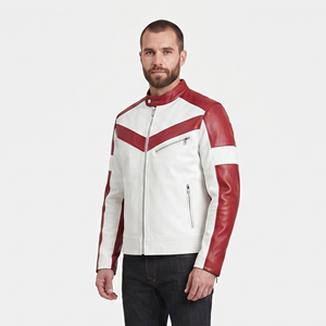 Premium Cowhide Biker <b>Leather</b> <b>Jacket</b> Men PU Cowhide Biker <b>Jacket</b> With Zipper Boys Stand Collar <b>Leather</b> Motorcycle <b>Jackets</b> - Product Image 1