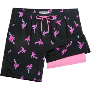Shorts d'été en polyester ou nylon élastique, imprimé AOP, shorts de bain à séchage rapide, style décontracté, taille tissée avec cordon de serrage, en provenance du Bangladesh. - Product Image 1