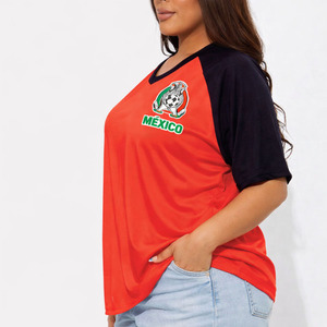 Camiseta deportiva de poliéster transpirable de fútbol americano, jersey de fútbol mexicano unisex de gran tamaño, a la moda, al por mayor - Product Image 5