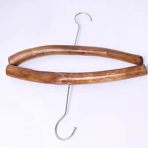 Porte-vêtements et cintres en branches de bois naturel, organisateur de rangement de placard rustique de luxe pour la décoration intérieure, vente en gros - Product Image 5