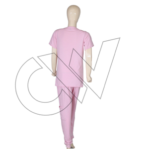 Low MOQ Customized Color Design Men's <b>Hospital</b> <b>Scrub</b> Sets Spandex Non Woven Fabric Custom Logo Summer - Product Image 3