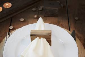 Personalized Bamboo Napkin <b>Ring</b> Square Wooden Table Decor Custom <b>Name</b> Engraved Dinner Napkin Holder for Wedding - Product Image 6