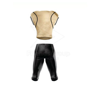 Ensemble de maillots et pantalons de football américain pour hommes, design personnalisé, 100% polyester, impression par transfert thermique, sangles élastiques, fermeture à boucle, taille plus - Product Image 6