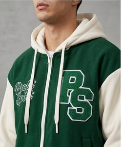 Custom Winter Letterman Style Wool/Leather <b>Jacket</b> Manufacturer | Wholesale Embroidered Windproof Front <b>Jackets</b> | OEM/Private <b>Men</b> - Product Image 6