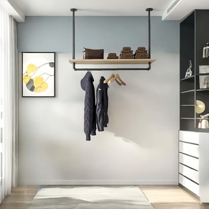 <span class=keywords><strong>Porte</strong></span>-<span class=keywords><strong>manteau</strong></span> <span class=keywords><strong>mural</strong></span> industriel <span class=keywords><strong>de</strong></span> 40 pouces, séchoir à vêtements <span class=keywords><strong>pour</strong></span> placard, chambre, <span class=keywords><strong>salle</strong></span> <span class=keywords><strong>de</strong></span> <span class=keywords><strong>bain</strong></span>, organisateur <span class=keywords><strong>de</strong></span> rangement Y-04 - Product Image 1