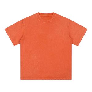 เสื้อยืดคอกลมแขนสั้นทรงยูนิเซ็กส์ ผ้าฝ้าย 100% คุณภาพสูง น้ำหนัก 250 กรัม สไตล์เรโทร ล้างสีแบบบาติก ไซส์พลัส - Product Image 6