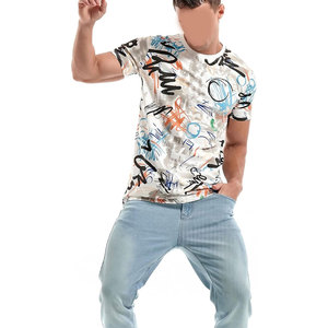 Camiseta de Manga Corta con Estampado Gráfico Hipster Hip Hop para Hombre, Ropa Urbana, Moda Casual de Verano, Cuello Redondo de Algodón, Estilo Rap Moderno - Product Image 2