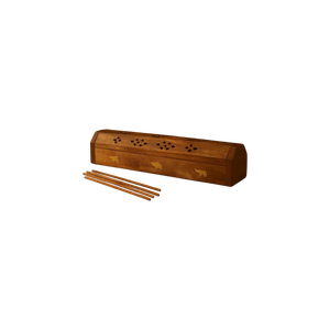 Quemador de Incienso de Sándalo Indio Hecho a Mano con Tallados de Animales, Incienso en Barra, Uso Aromático, Fragancia para el Hogar en Todas las Estaciones, Meditación, Yoga - Product Image 1