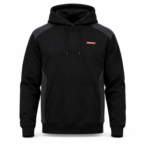 Sudadera con Capucha Lisa Personalizada de Fábrica al por Mayor para Hombre, Ajuste Regular, 100% Algodón, Forro Polar Transpirable, Estampado de Goma en Relieve Frontal, Teñido Liso para Otoño - Product Image 5