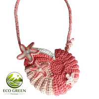 Sac en crochet coquillage prêt pour la plage, fait main, sac fourre-tout d'été côtier, sac à bandoulière tricoté, écologique, pour femmes, vente en gros, OEM, ODM