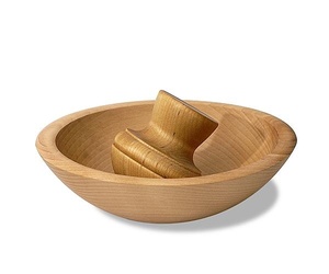 Deep Wooden Mortar <b>And</b> Pestle <b>Set</b> For Pepper Crushing <b>And</b> Fresh Ingredient Flavor Extraction - Product Image 4