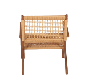 Ensemble de chaises longues en rotin et bois d'acacia en osier tissé à la main, relaxation intérieure et extérieure moderne et durable pour les cours, les villas - Product Image 5