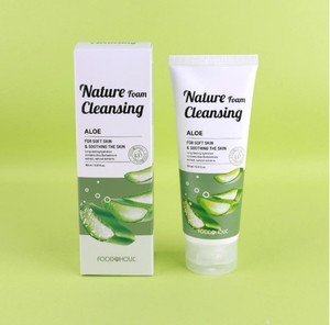 Limpiador Facial Calmante con Aloe Vera FOODAHOLIC Nature Foam, Limpiador Facial Hidratante, Limpieza Profunda de Poros - Product Image 3