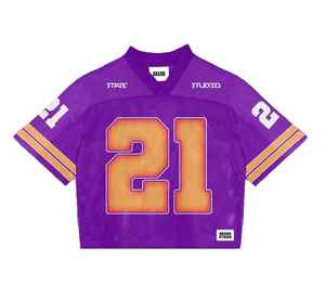 T-shirt surdimensionné personnalisé en maille style streetwear vintage, coupe carrée, maillot de football, pour homme - Product Image 1