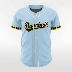 Breathable Birdseye Mesh Sublimated Baseball Jersey Custom Design Full Button Team Wear for Performance Sports - Product Image 5