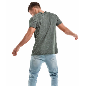 High Streetwear Acid Wash Breathable O-Neck <b>Short</b> Sleeve Regular Fit T-Shirt 100% Cotton Anti-Bacterial <b>Skin</b>-Friendly Wholesale - Product Image 5