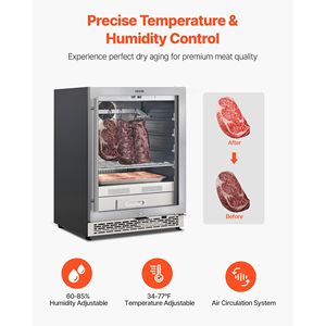 Frigorifero Commerciale Indipendente per Stagionatura a Secco da 99 LBS, Frigo per Stagionatura con Controllo Preciso di Temperatura e Umidità per Attrezzature da Cucina - Product Image 3