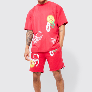 Short décontracté pour homme avec logo personnalisé, séchage rapide, 100 % coton respirant, impression numérique, taille mi-élastique, poche unie - Product Image 3