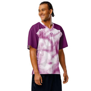 Camiseta de fútbol americano de malla sublimada personalizada, unisex, transpirable, con cuello en V, ropa de equipo, fabricante OEM de marca privada, comprador estadounidense - Product Image 4