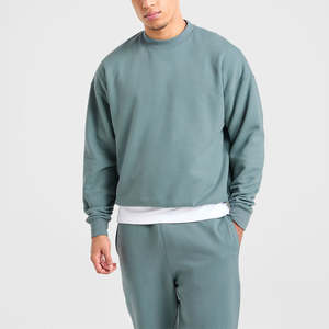 Suéter Personalizado con Logotipo para Hombre, de Algodón y Poliéster, Cuello Redondo, Estilo Informal, de Secado Rápido, Transpirable, Talla Grande, Color Liso, para Otoño - Product Image 1