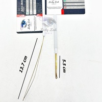 1 pièce/lot Outil de pose de cils Lucky Lash, aiguille à crochet durable en acier inoxydable de qualité chirurgicale, outil d'extension capillaire, crochet pour perruque